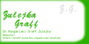 zulejka graff business card